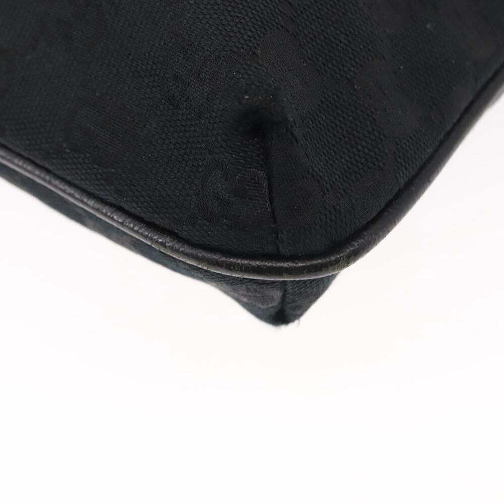 GUCCI GG Canvas Shoulder Bag Black Silver 122793 Auth 146012 - Picture 15 of 16